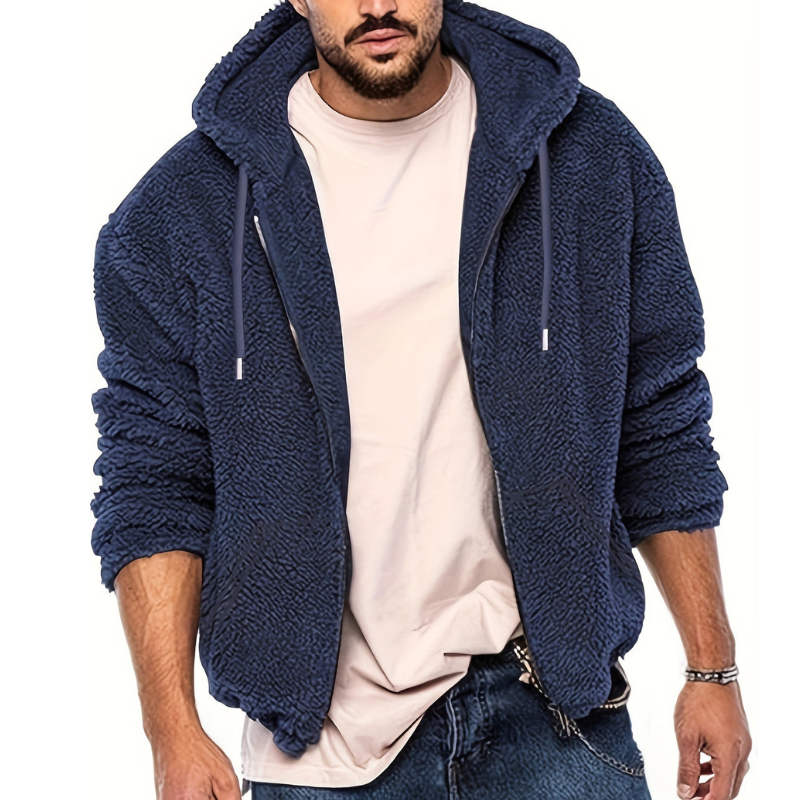 Winterjacke Herren | Warmes & Stilvolles Design | Jacke Herren mit Plüschkapuze