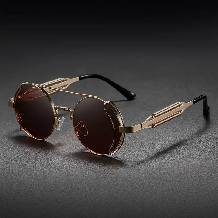 Herren Sonnenbrille | Vintage | Rundes Gestell Retro | Sommer