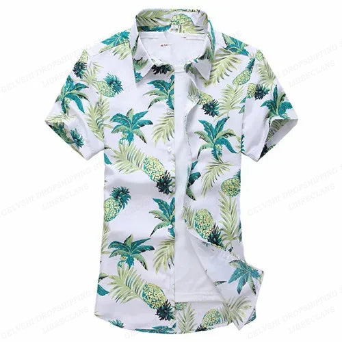Herren Shirt | Rosenmuster | Auffälliges Design | Sommer