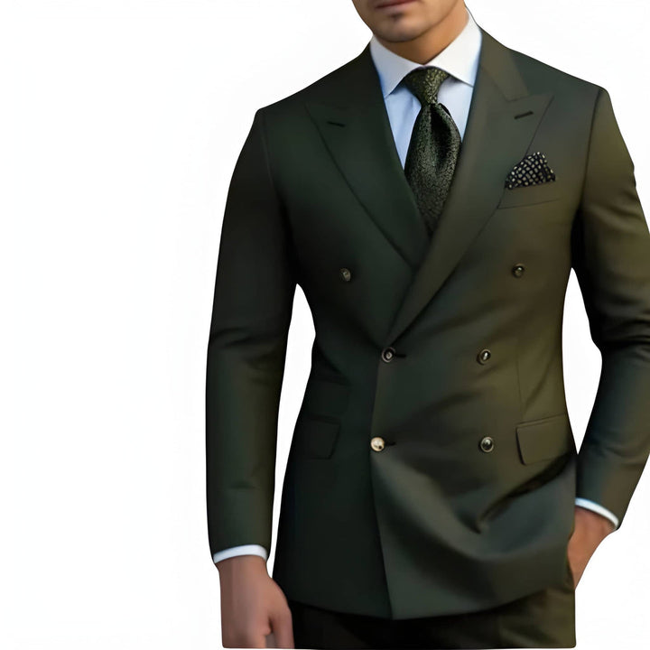 Herren Set | Doppeltreihen Revers Design | Elegante Kleider Herren