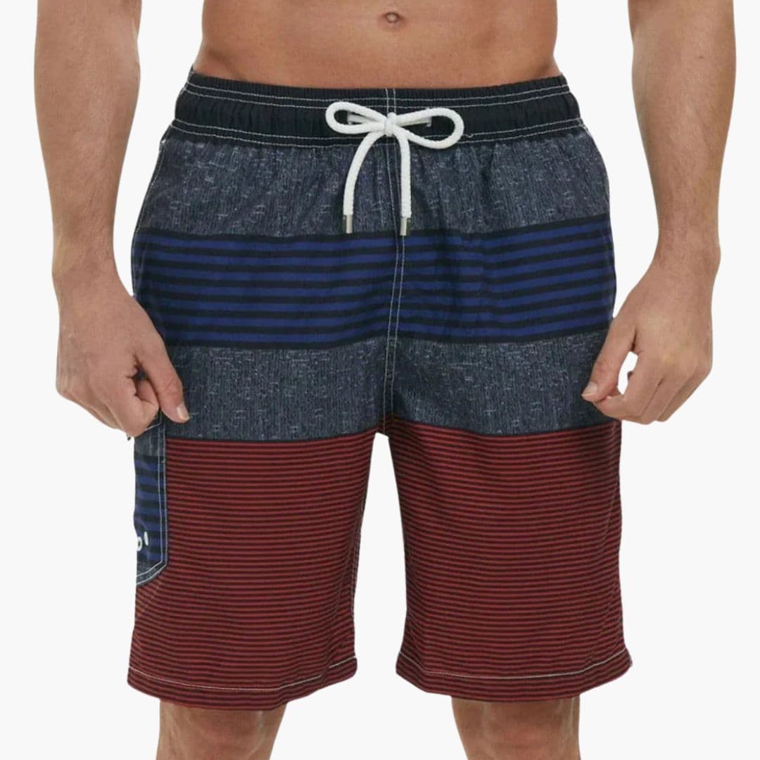 Herren Badeshorts | Straight | Mit Kordelzug | Sommer