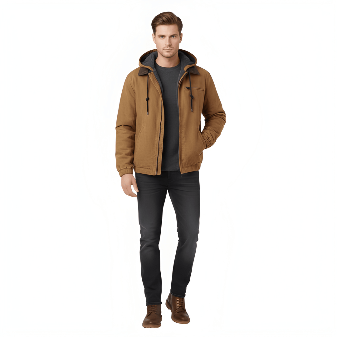 Jacke Herren | Kapuze Gefüttert Lässig | Winterjacke Herren Komfort