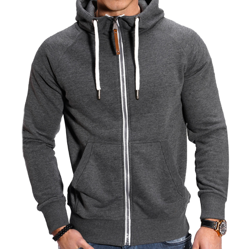 Herren Pulli | Sport Hoodie mit Reißverschluss | Warmer Pullover