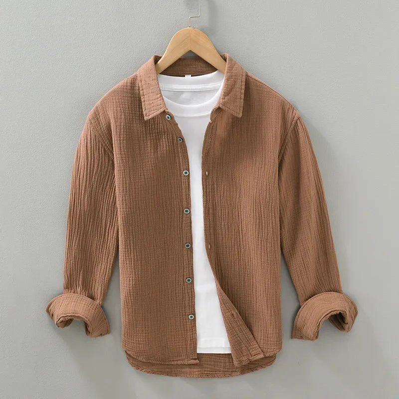 Herren Hemd | Oversized | Mit Knöpfen | Sommer