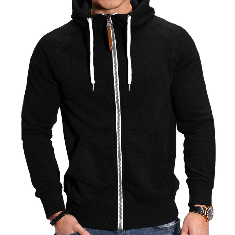 Herren Pulli | Sport Hoodie mit Reißverschluss | Warmer Pullover