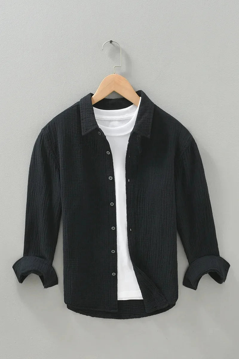Herren Hemd | Oversized | Mit Knöpfen | Sommer