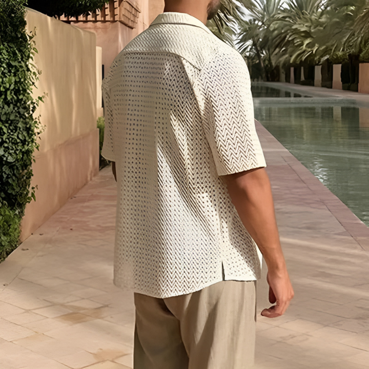 Herren Hemd | Retro Strick Design | Mode Kleider Herren