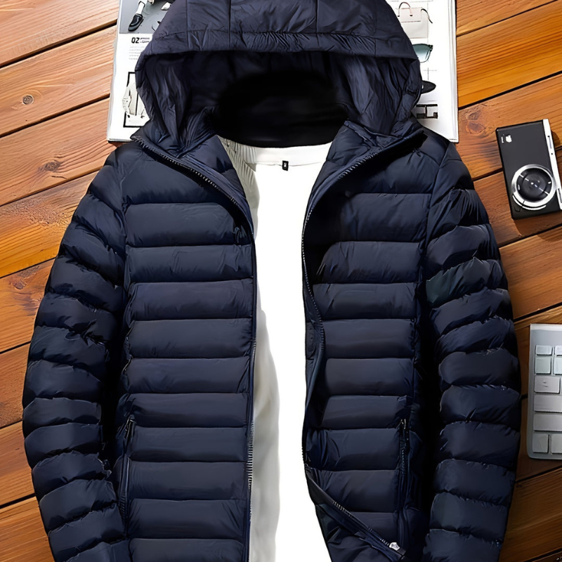 Winterjacke Herren | Steppjacke mit Kapuze | Casual Jacke Herren