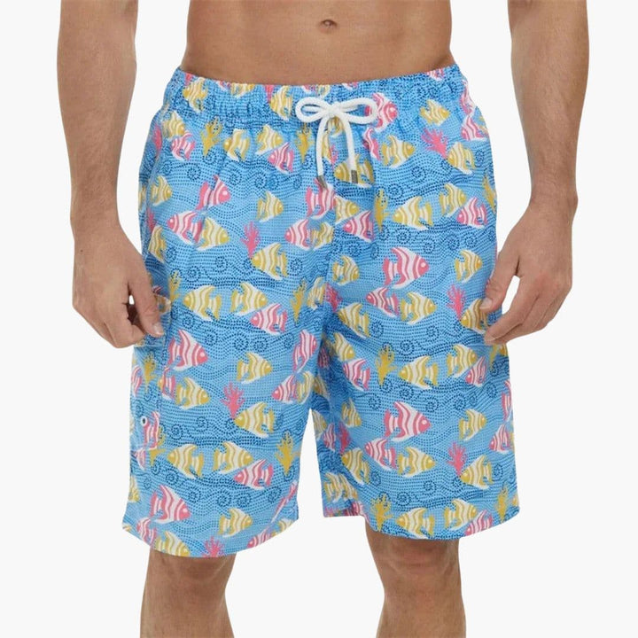 Herren Badeshorts | Straight | Mit Kordelzug | Sommer
