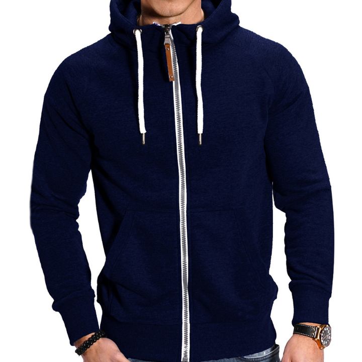 Herren Pulli | Sport Hoodie mit Reißverschluss | Warmer Pullover