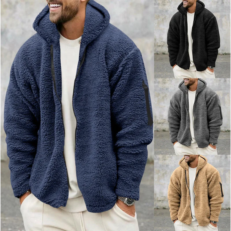 Jacke Herren | Sweatshirt Herren Zipper | Wendbarer Loose Fit Style