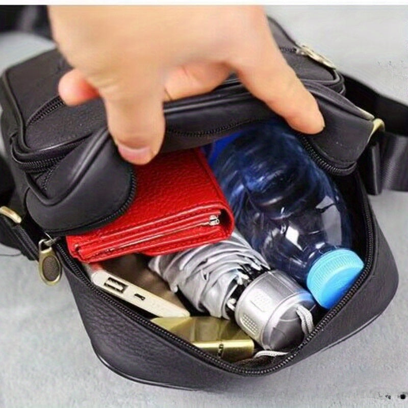 Herren Tasche | Compact Classic | Mit Reißverschluss | Alltag