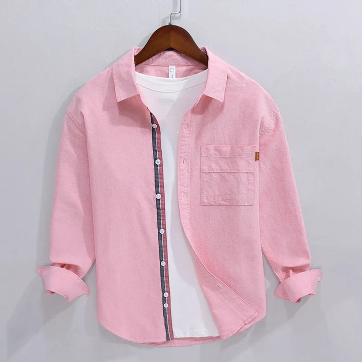 Herren Hemd | Straight | Mit Knöpfen | Sommer