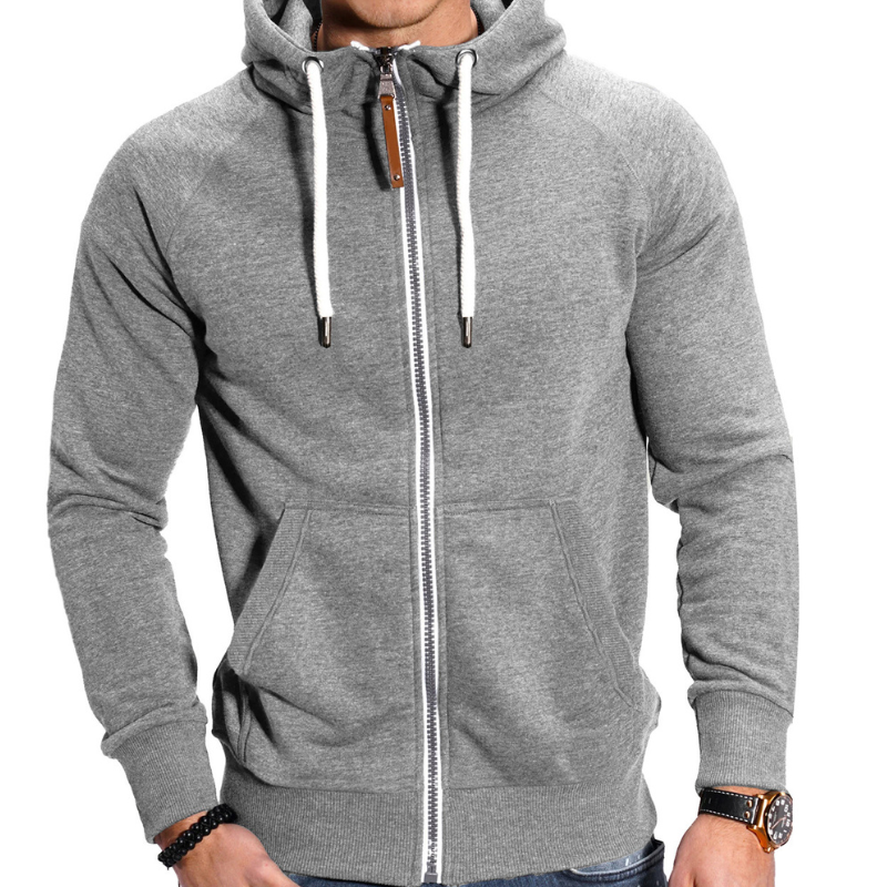 Herren Pulli | Sport Hoodie mit Reißverschluss | Warmer Pullover