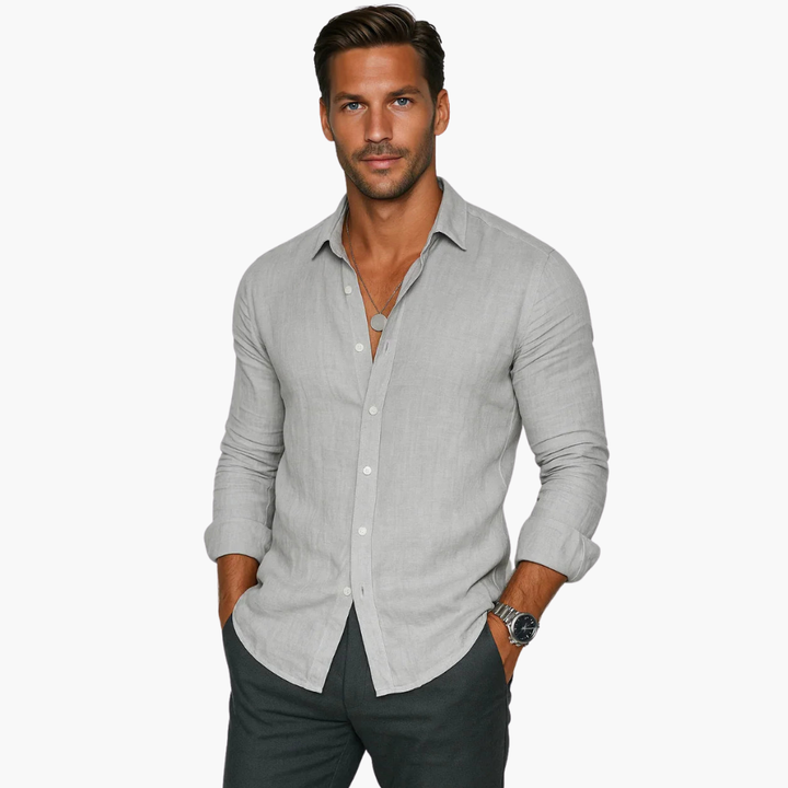 Herren Hemd | Slimfit | Mit Knöpfen | Sommer