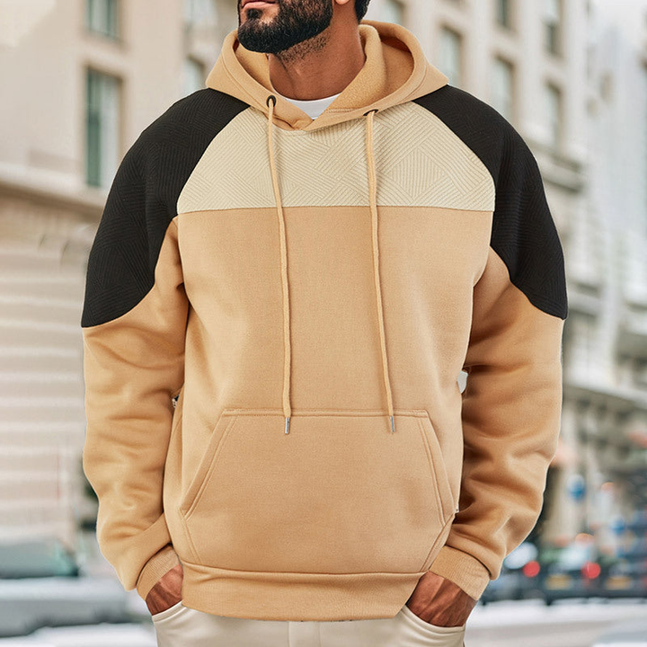 Herren Pullover | Kapuzenpullover Strukturiert | Sportlicher Herren Pulli