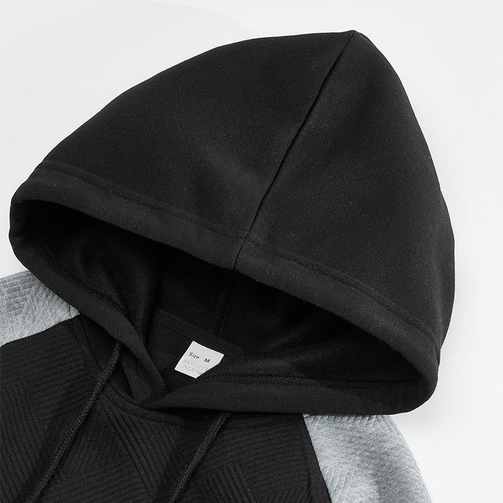 Herren Pullover | Kapuzenpullover Strukturiert | Sportlicher Herren Pulli