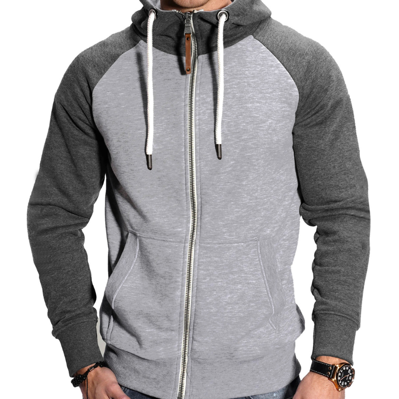 Herren Pulli | Sport Hoodie mit Reißverschluss | Warmer Pullover