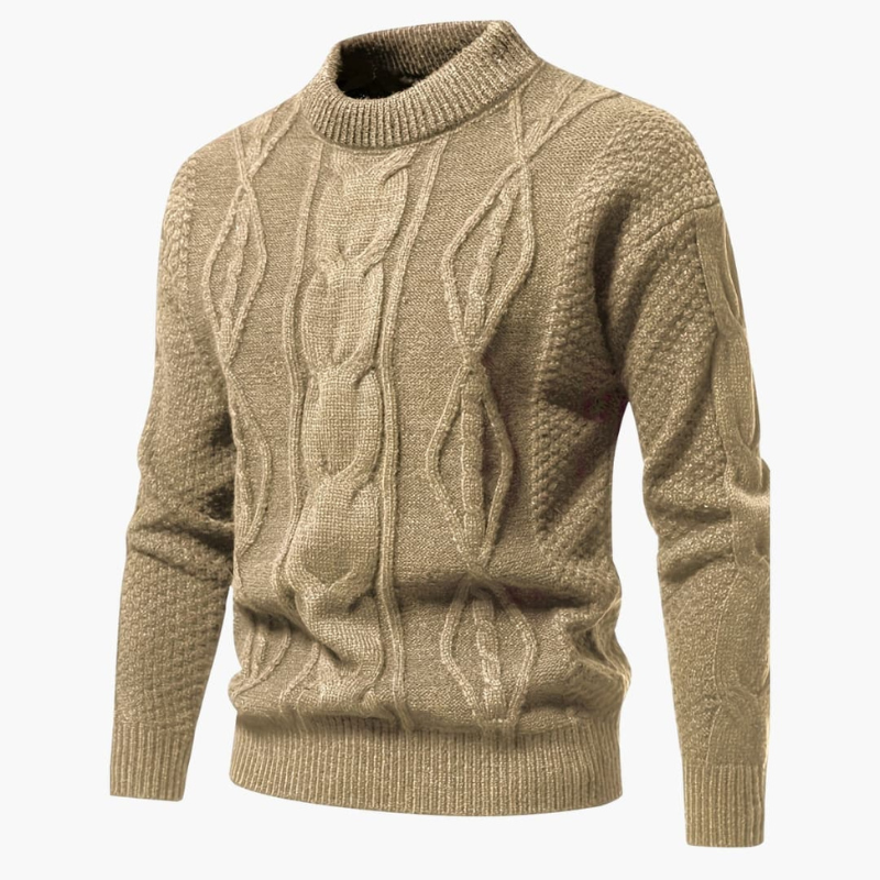Pullover Herren | Kabelstrick Klassisch Warm | Strickpullover Herren Modern