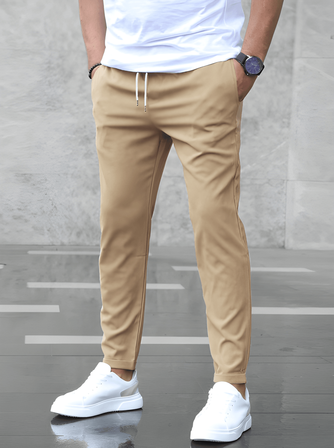 Jogginghose Herren | Schlanke Stretch Passform | Kleider Alltag Look