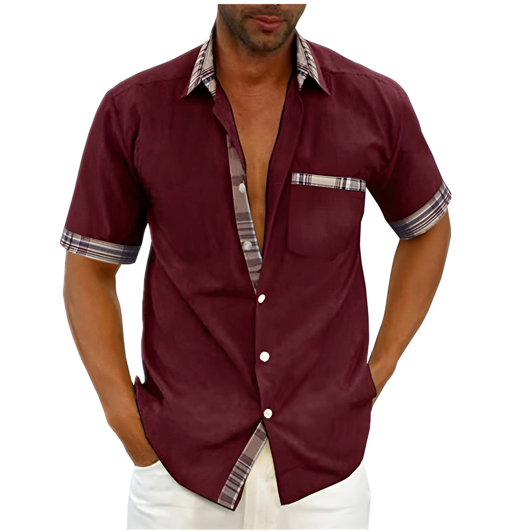 Herren Hemd | Slimfit | Brusttasche | Sommer