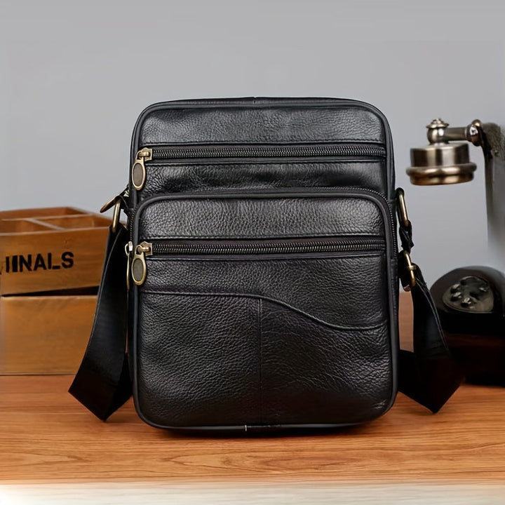 Herren Tasche | Compact Classic | Mit Reißverschluss | Alltag