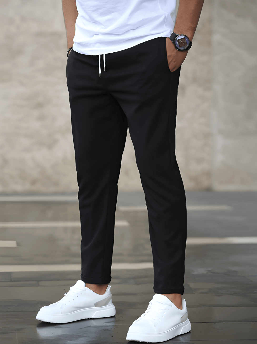 Jogginghose Herren | Schlanke Stretch Passform | Kleider Alltag Look