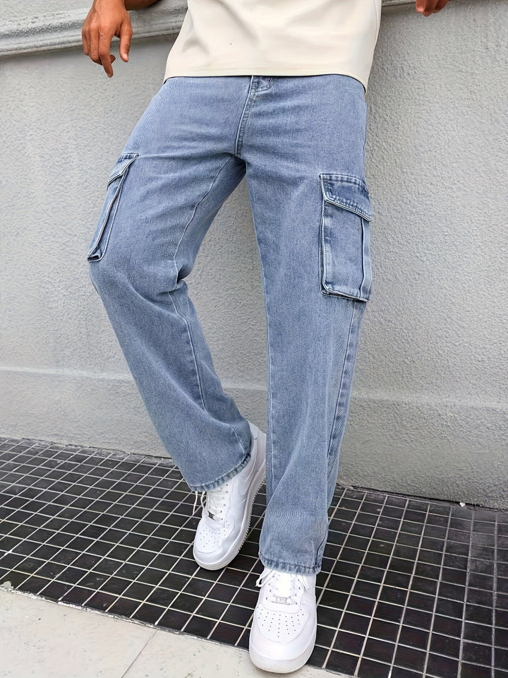 Herren Hose | Straight Cargo | Mit Taschen | Sommer