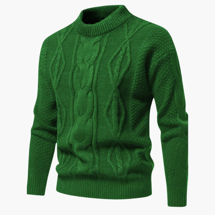 Pullover Herren | Kabelstrick Klassisch Warm | Strickpullover Herren Modern