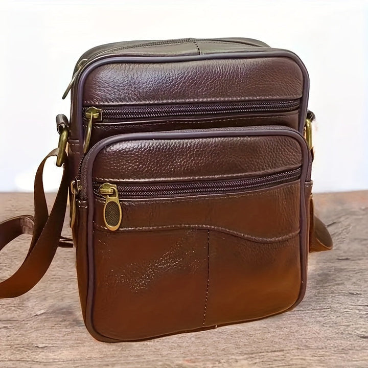 Herren Tasche | Compact Classic | Mit Reißverschluss | Alltag