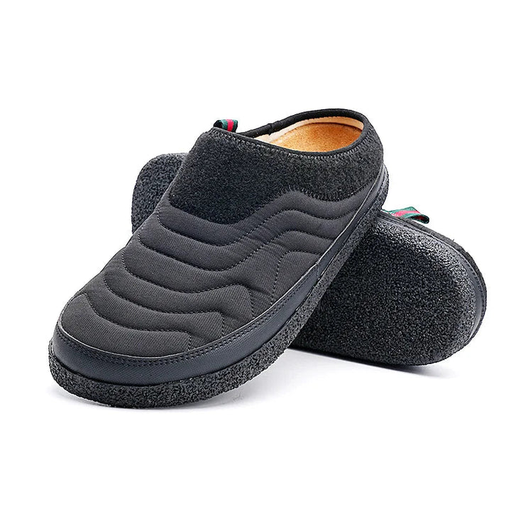 Winterschuhe Herren | Warm Gepolsterte Slipper | Rutschfeste Haus Schuhe