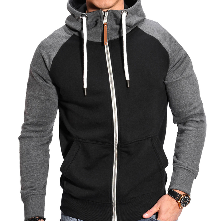 Herren Pulli | Sport Hoodie mit Reißverschluss | Warmer Pullover