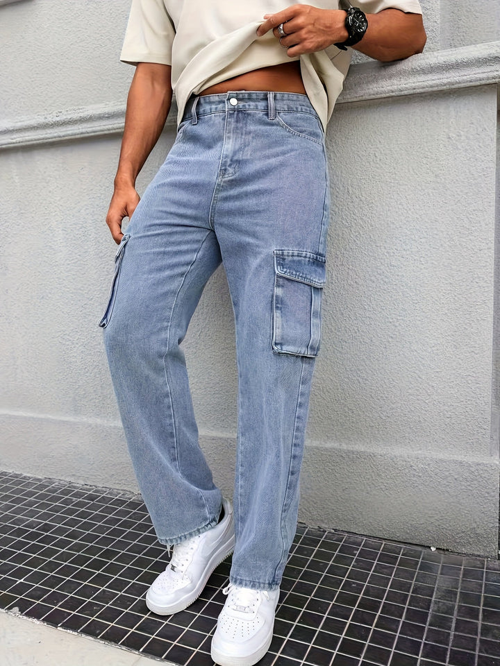 Herren Hose | Straight Cargo | Mit Taschen | Sommer