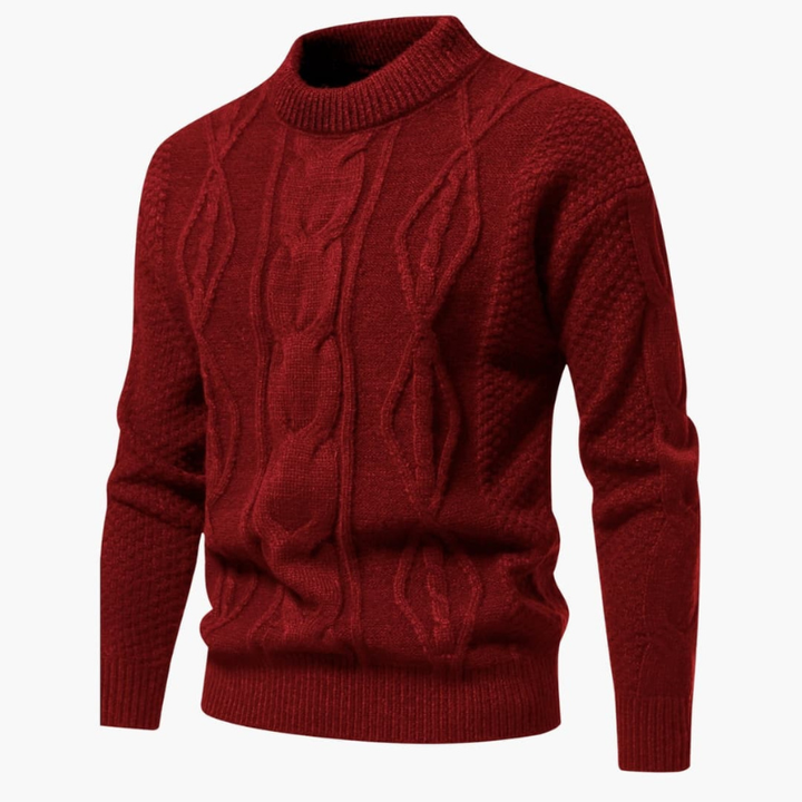 Pullover Herren | Kabelstrick Klassisch Warm | Strickpullover Herren Modern
