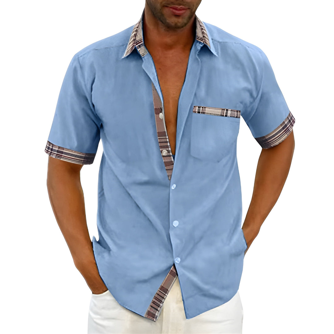 Herren Hemd | Slimfit | Brusttasche | Sommer