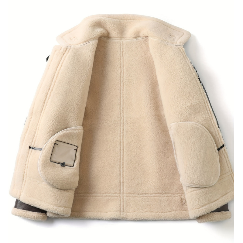 Winterjacke Herren | Warm Gefüttert Bomberjacke | Stylische Jacke Herren
