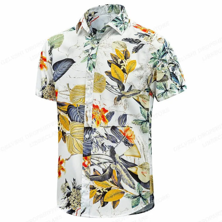 Herren Shirt | Hawaiianisches Muster | Resort-Stil | Sommer