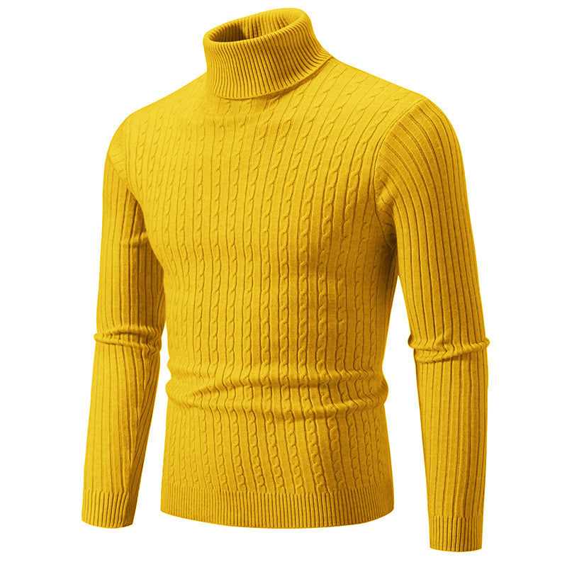Rollkragenpullover Herren | Pullover Strick | Zopfmuster Design
