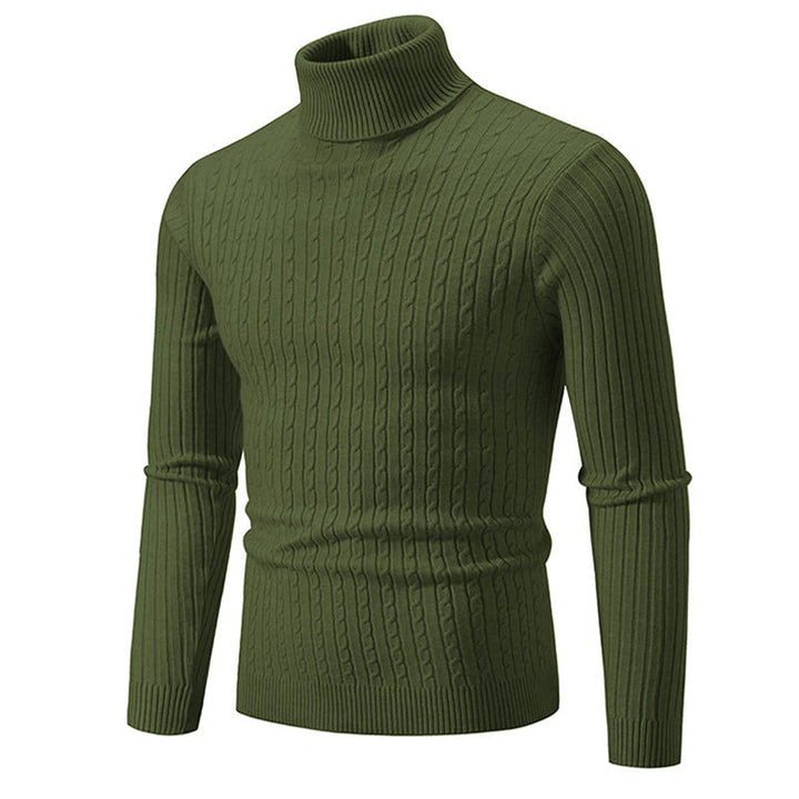 Rollkragenpullover Herren | Pullover Strick | Zopfmuster Design