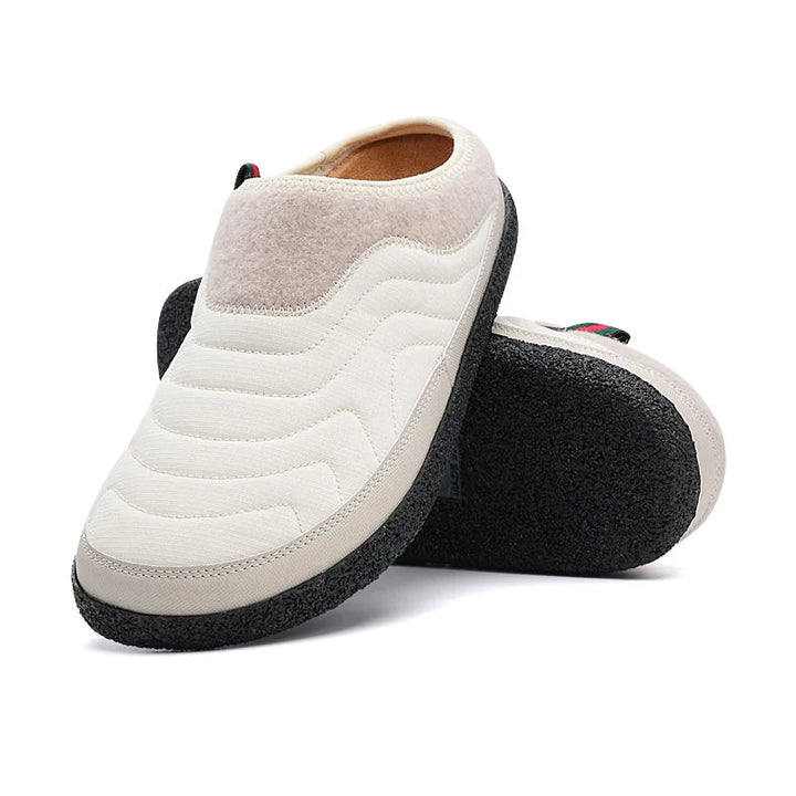 Winterschuhe Herren | Warm Gepolsterte Slipper | Rutschfeste Haus Schuhe