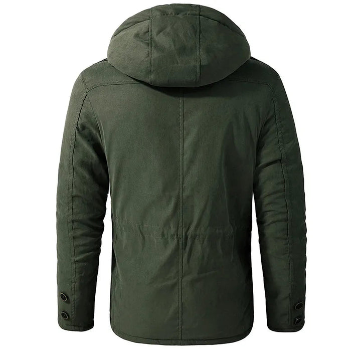 Winterjacke Herren | Parka Herren Warm | Gefütterte Military Jacke