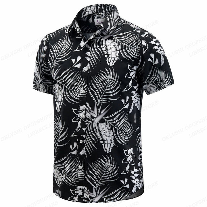 Herren Shirt | Hawaiianisches Muster | Resort-Stil | Sommer