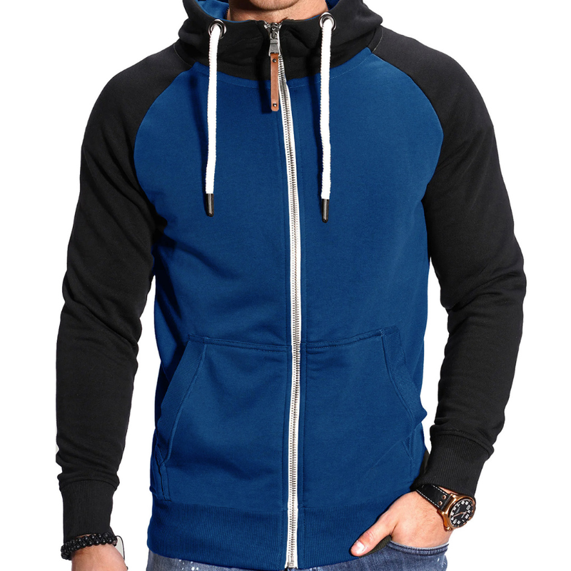 Herren Pulli | Sport Hoodie mit Reißverschluss | Warmer Pullover