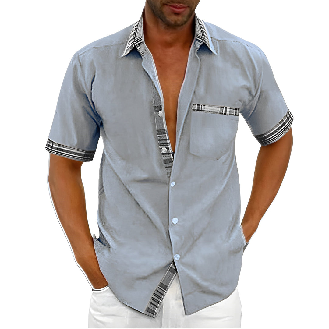 Herren Hemd | Slimfit | Brusttasche | Sommer