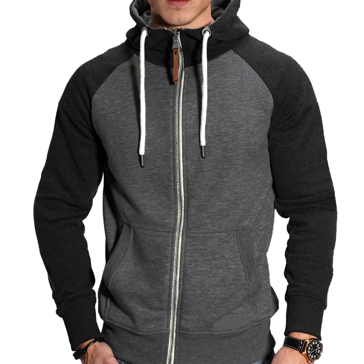 Herren Pulli | Sport Hoodie mit Reißverschluss | Warmer Pullover