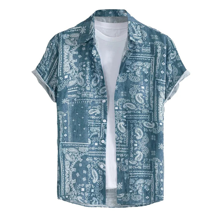 Herren Shirt | Kurzarm | Paisleymuster | Sommer