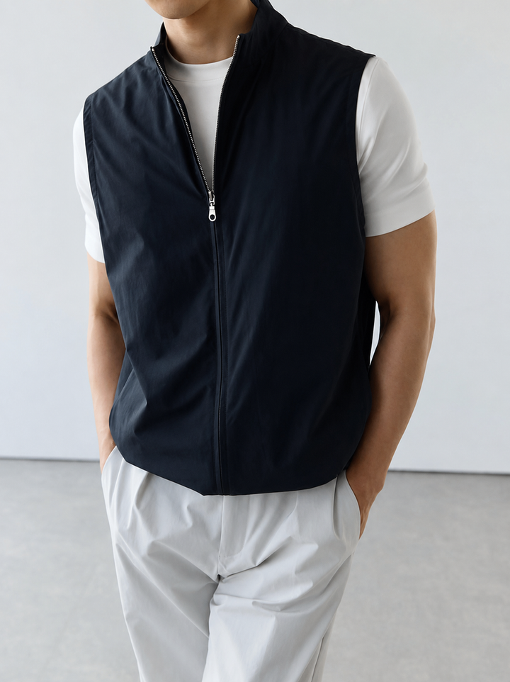 Herren Bodywarmer | Elegant | Mit Reißverschluss | Sommer