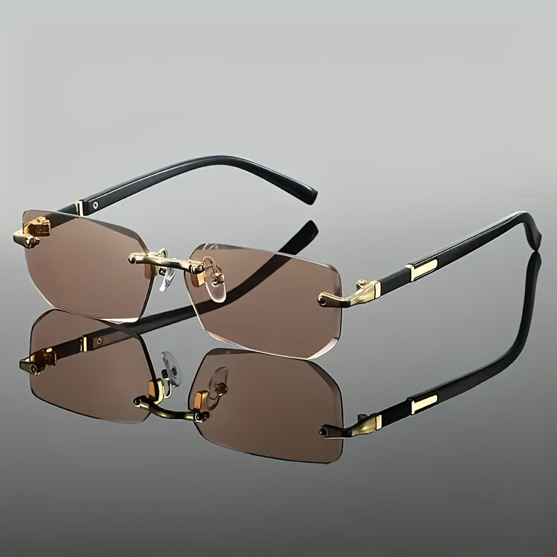 Herren Sonnenbrille | Retro | Ohne Rahmen | Sommer Minimal