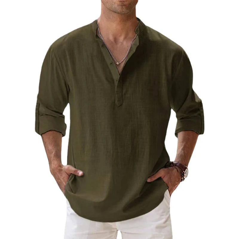 Herren Hemd | Straight | Mit Knöpfen | Sommer