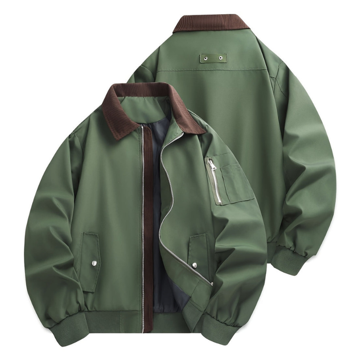 Winterjacke Herren | Leicht & Stilvoll | Mit Reverskragen & Reißverschluss